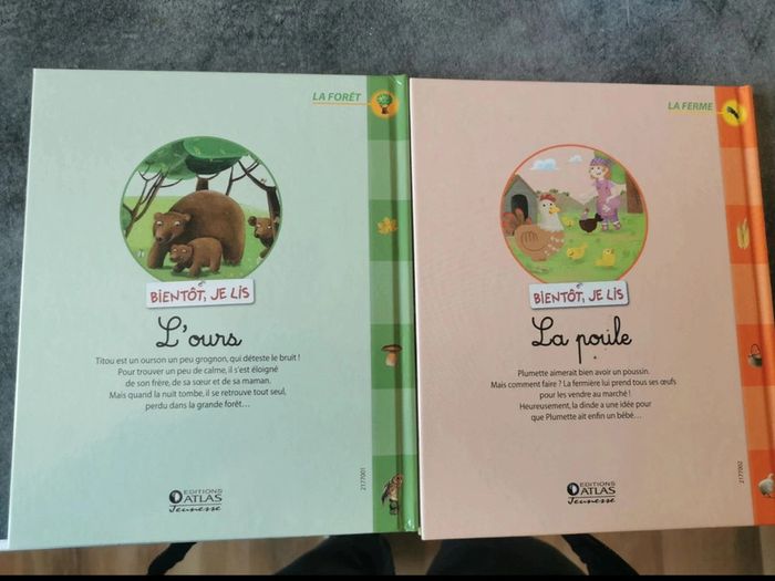 Lot de 2 livres contés L'ours et La poule avec Marlène Jobert - photo numéro 2