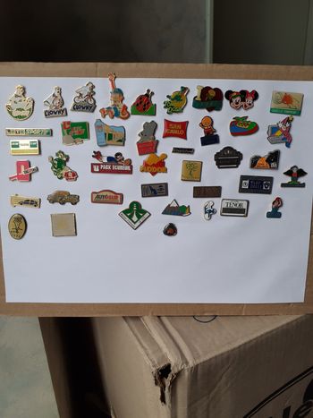 Lot de 41 pin's vintage