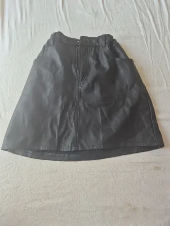 Jupette cuir