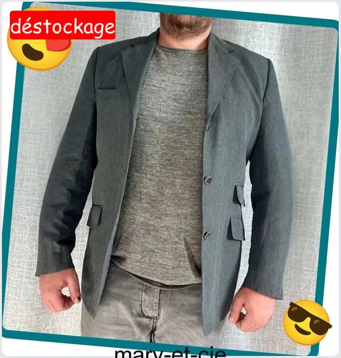 Blazer, veste de costume Cacharel, taille 54/46 - photo numéro 2