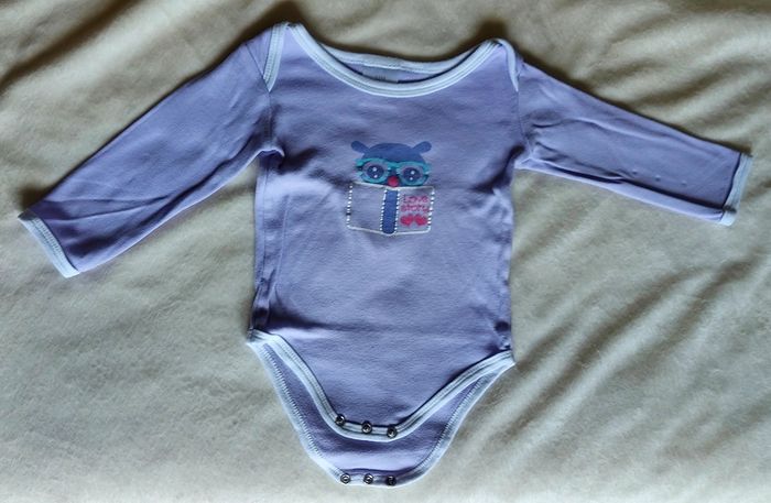 Lot de 4 bodies chouettes 12 mois - photo numéro 6