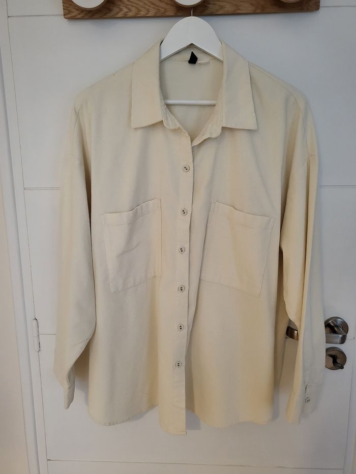 Chemise velour oversize