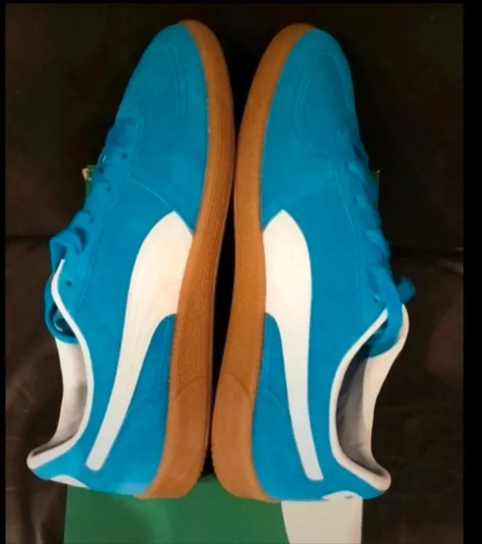 Baskets Puma Palermo bleues électriques neuves - photo numéro 7