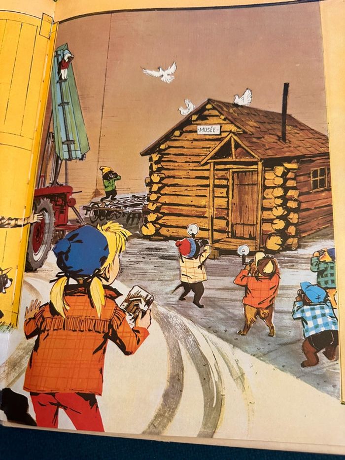 1981 Livre ancien blanc Caroline au Canada Grands albums Hachette bd Pierre Probst - photo numéro 7