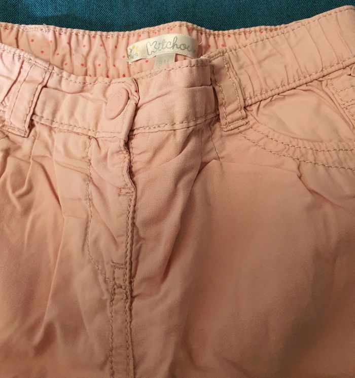 Pantalon fille rose été Kitchoun 9 mois - photo numéro 4