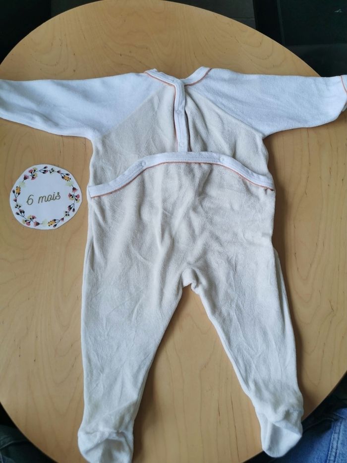 Lot de 2 pyjamas en velour bébé 6mois petit bateau - photo numéro 8