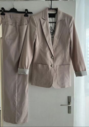Ensemble en lin et coton rose IKKS taille XS