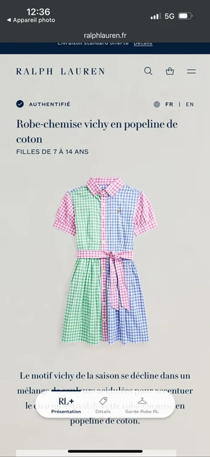 Robe Ralph Lauren taille 12 ans - photo numéro 9