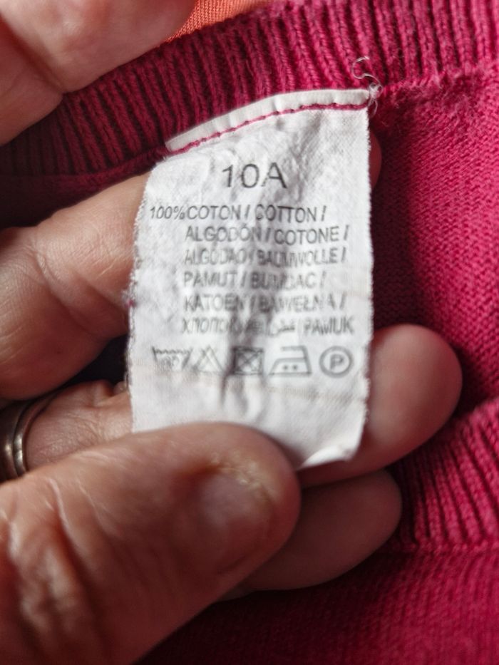 Joli pull jersey classique rose bonbon - photo numéro 4