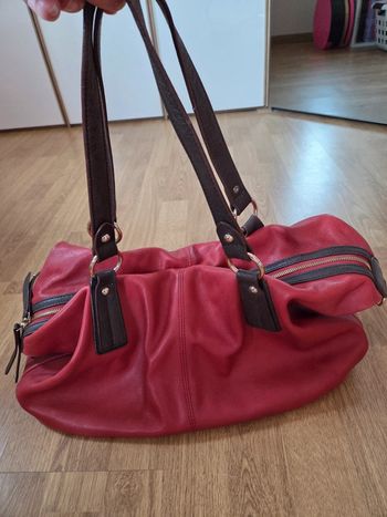 Grand sac besace en cuir