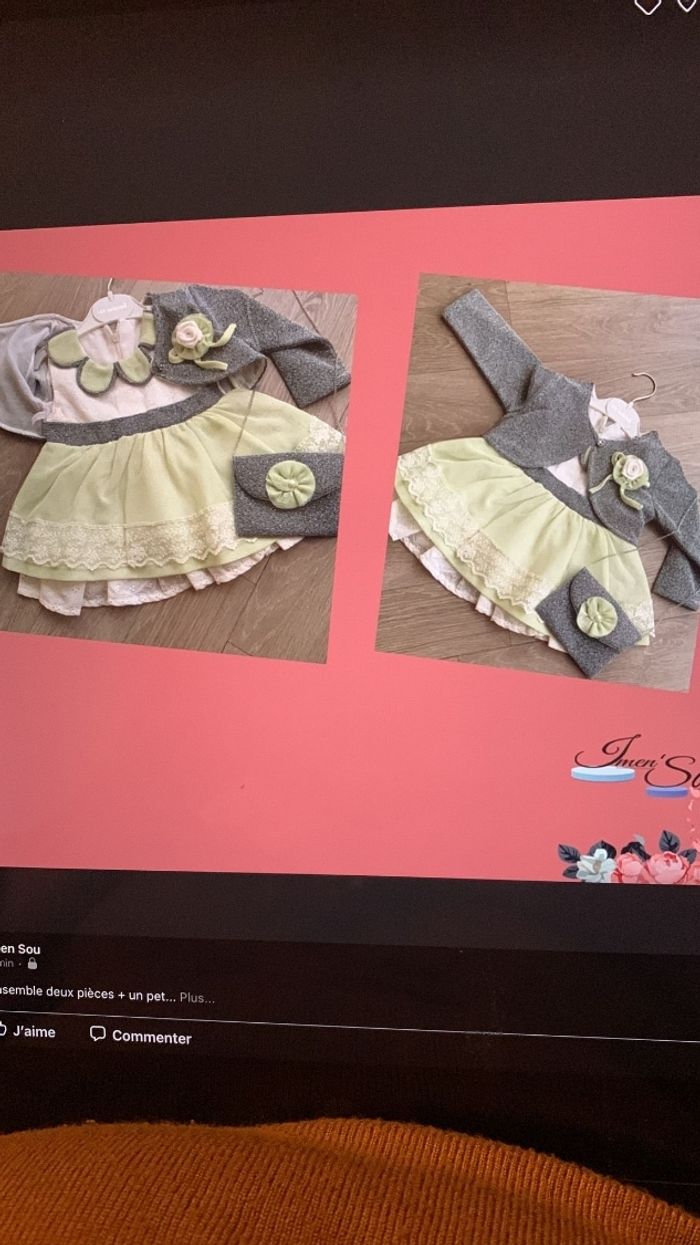 Robe 3 pièces Taille 2 ans