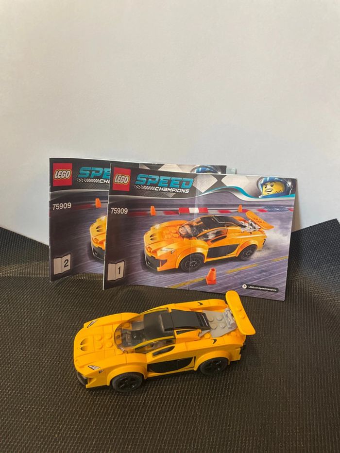Lego Speed champions 75909 McLaren P1 vendu non complet non vérifié avec notice et boîte