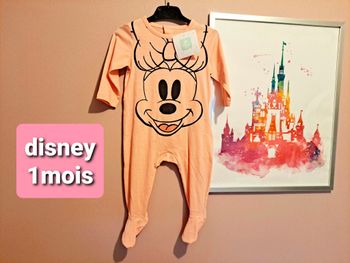pyjama coton minnie 1mois rose disney