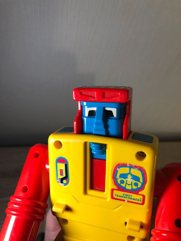 Figurine robot vintage my first transformers playskool voiture transformable - photo numéro 6