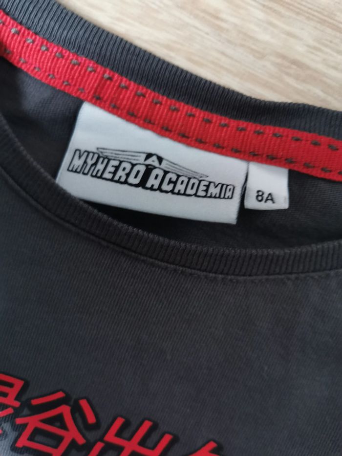 T-shirt gris manches longues My Hero Academia 8 ans - photo numéro 4