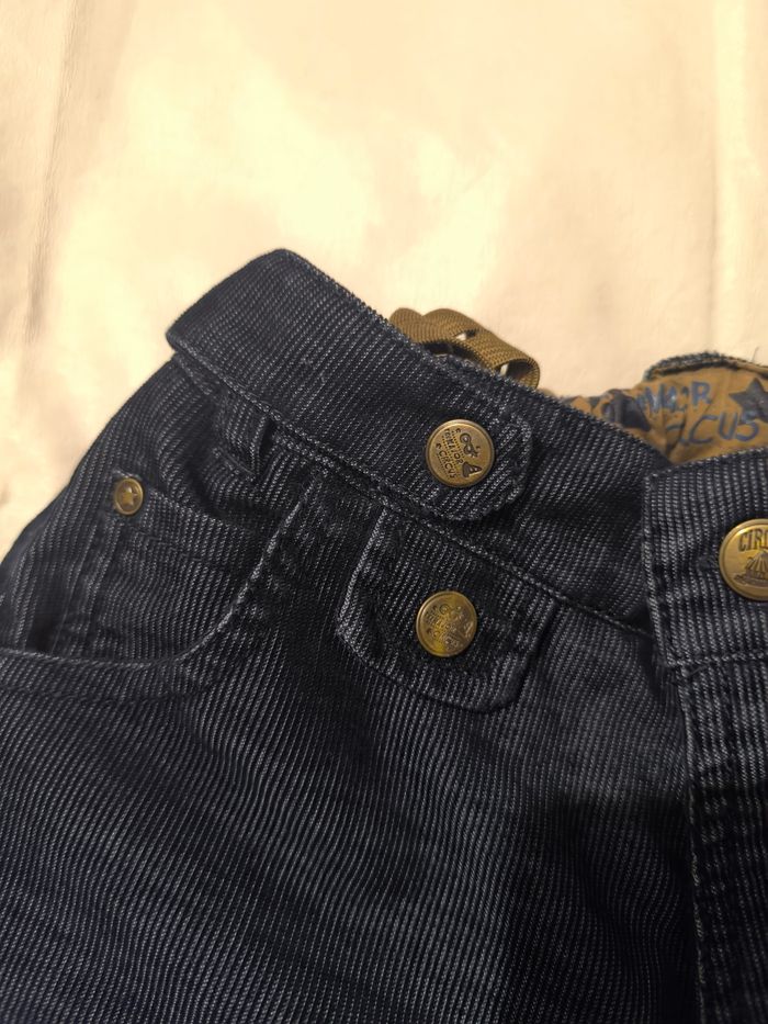 Pantalon velours côtelé bleu marine Sergent Major T 10 ans - photo numéro 6