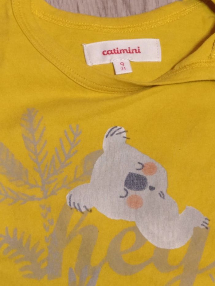 Tee-shirt manches courtes catimini taille 9 mois - photo numéro 2