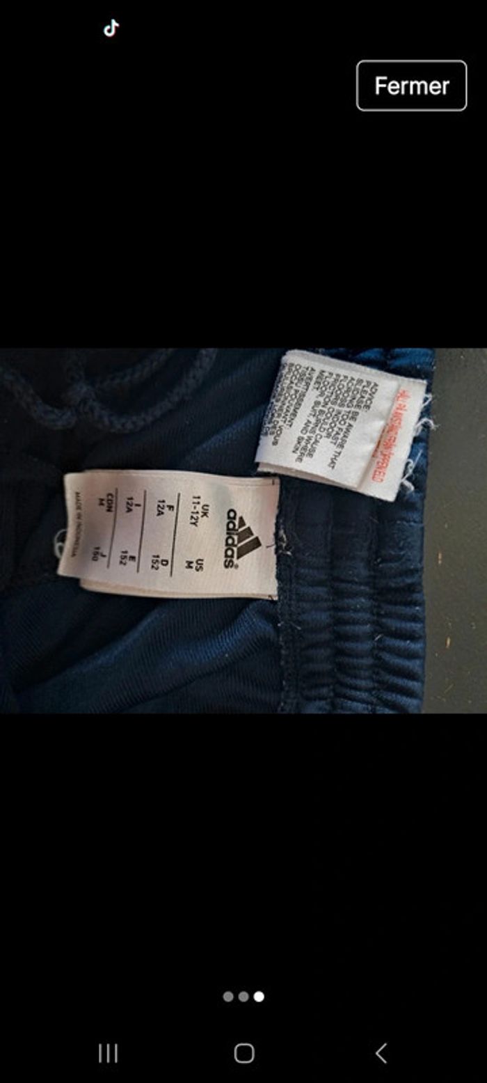 Pantalon jogging Adidas 12 ans - photo numéro 4