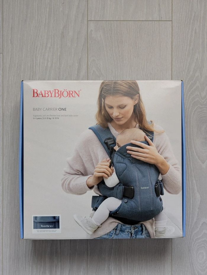 Porte bébé babybjorn bleu jeans