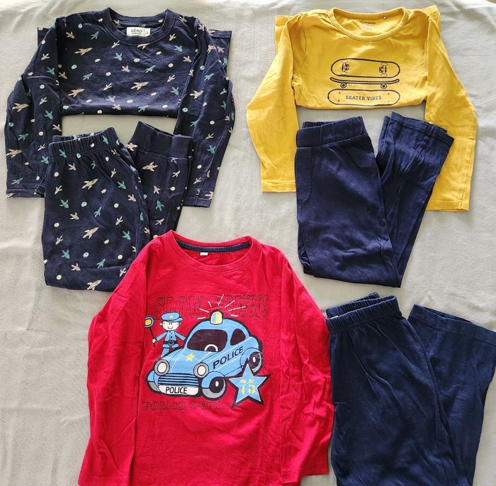 Lot 3 pyjamas intersaison 5 ans garçon