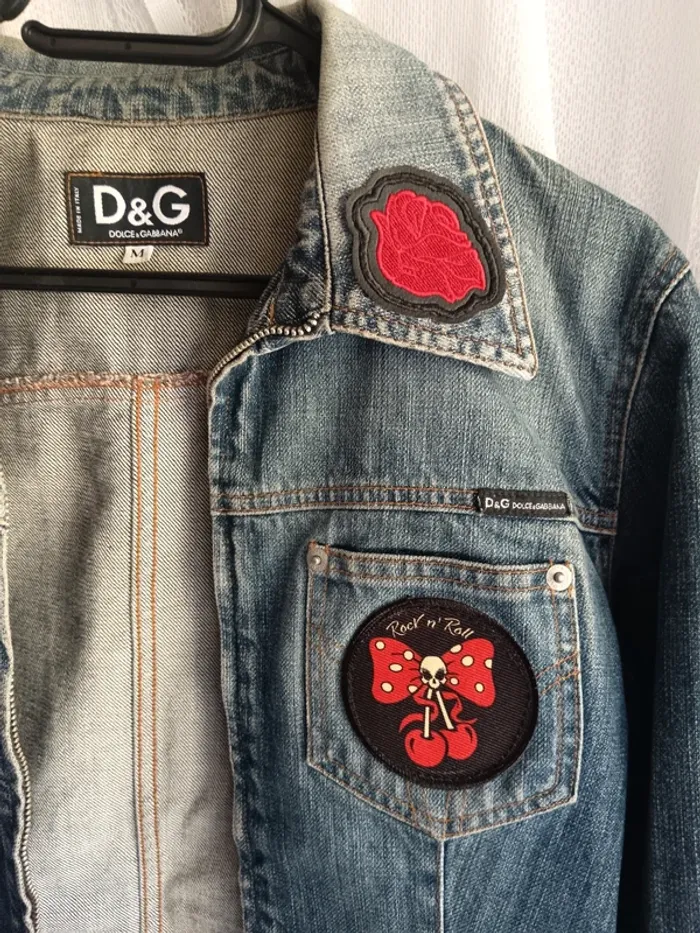 Dolce Gabbana "Veste en jean zippée" - photo numéro 3