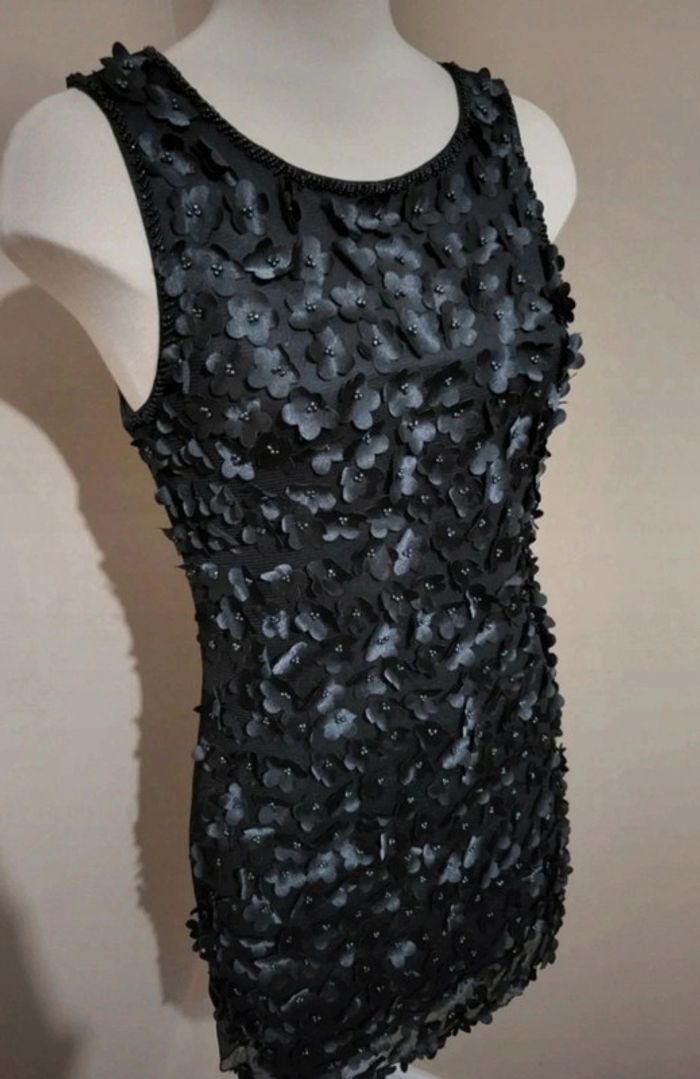 Robe d'été fleurs et perles 36 - photo numéro 4