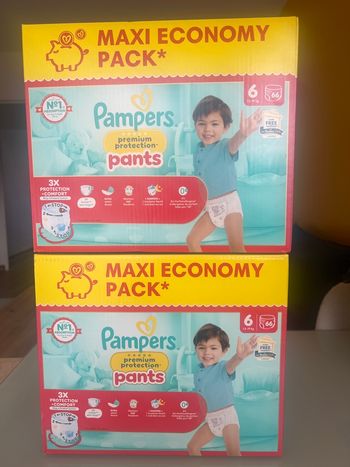 Lot de 132 couches Pampers pants t6+