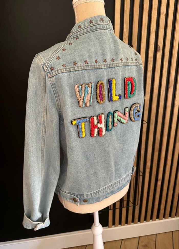 Veste jean perles Amenapih - photo numéro 5