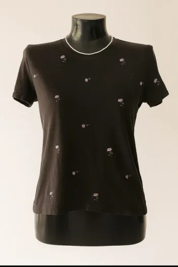 T shirt noir bershka taille s