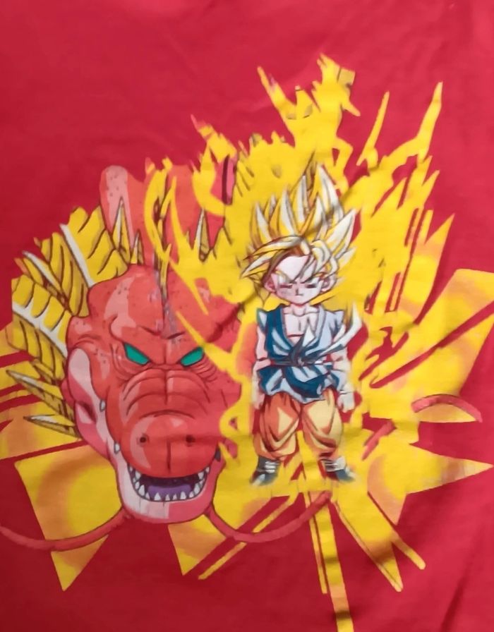 T-shirt Manches Longues à Capuche Enfant 116/122 Rouge Dragon Ball GT - photo numéro 3