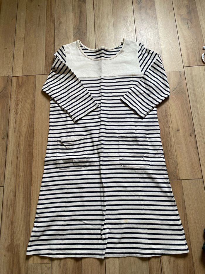 Robe allaitement marinière