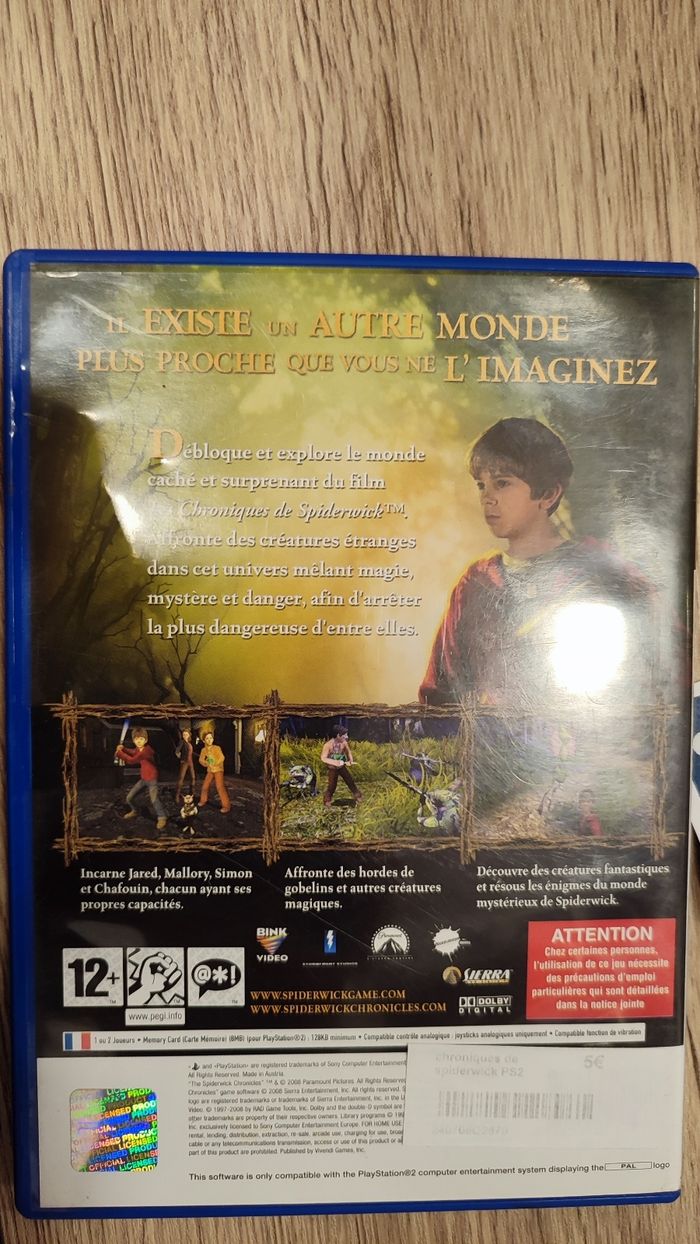 Chroniques de spiderwick ps2 - photo numéro 3