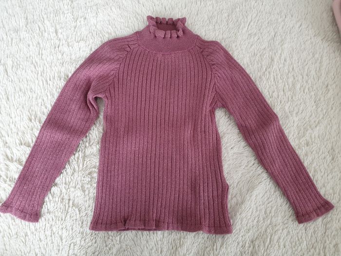 Pull col haut vieux rose - 3A - Tape à l'oeil