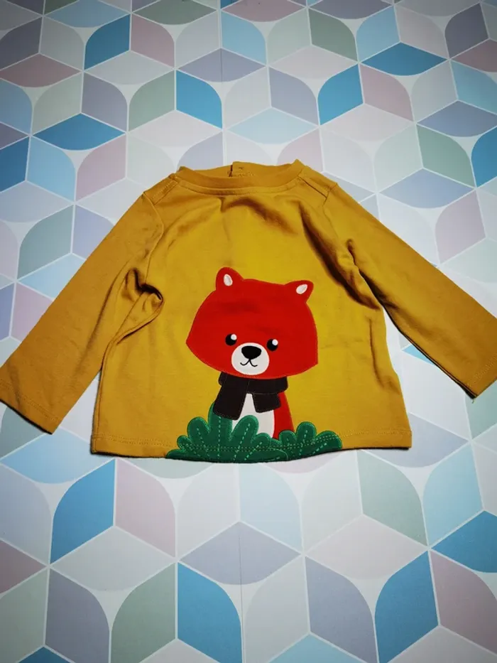 D4610 - tee-shirt garçon 12 mois - photo numéro 2