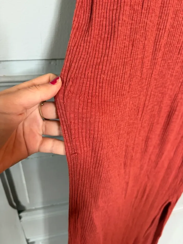 👗 Robe longue Bershka XS Terracota - photo numéro 4