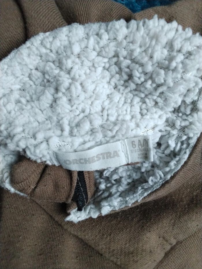 Pull marron et sherpa Orchestra 6ans - photo numéro 3