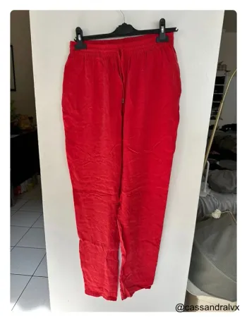 Pantalon rouge fluide - American Vintage