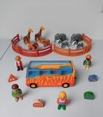 PLAYMOBIL 123 Bus Zoo Animaux Safari 🐘🦒
