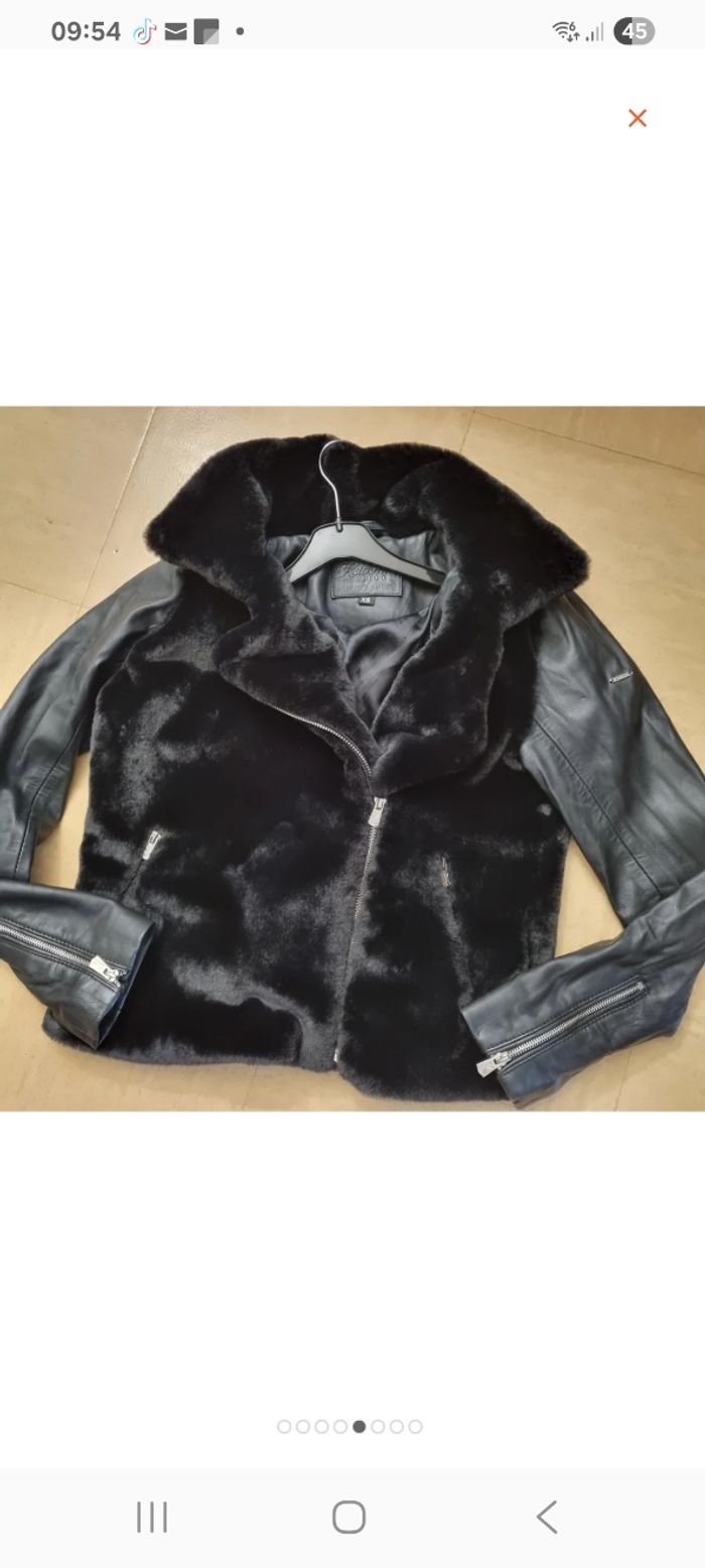 perfecto KAPORAL bi matière cuir taille XS / S