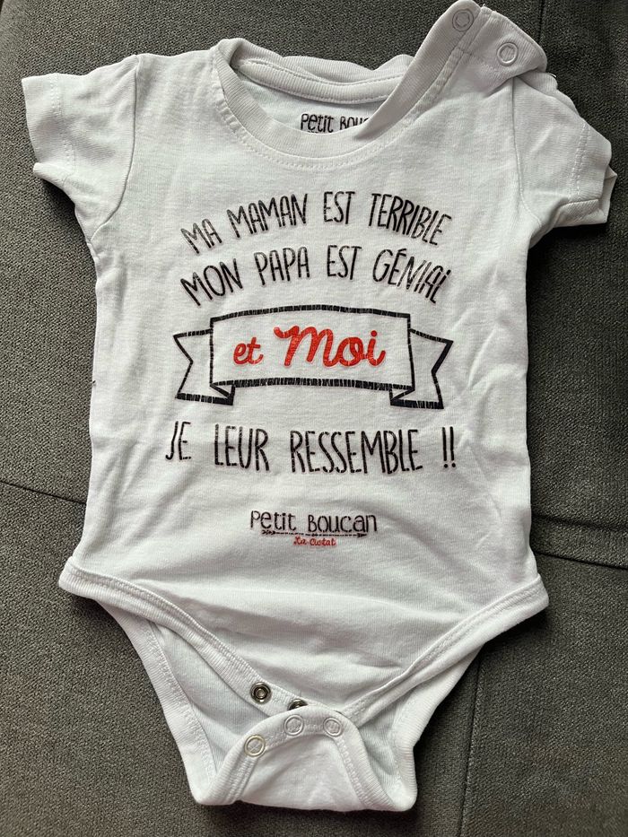 Body manches courtes 3-6 mois