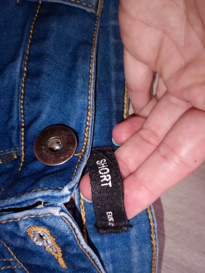 Short été femme taille S bleu - photo numéro 3