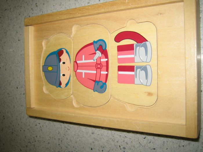 Puzzle bois des métiers Oxybul - photo numéro 2