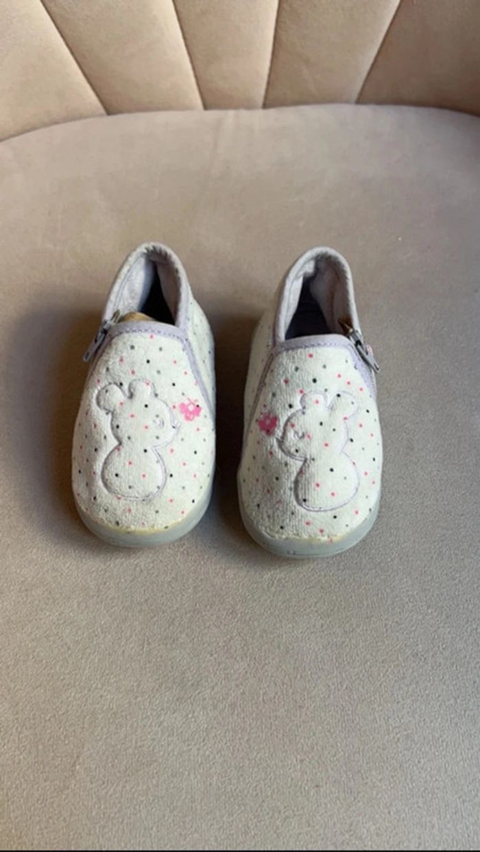 Lot 3 paires de chaussons bébé fille tailles 16 et 19 - Cadet Rousselle Hello Kitty Obaïbi - photo numéro 12