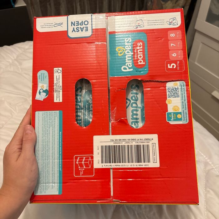Carton couche Pampers pants taille 5 - photo numéro 3