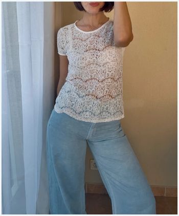 Tee shirt en dentelle Esprit taille S parfait etat