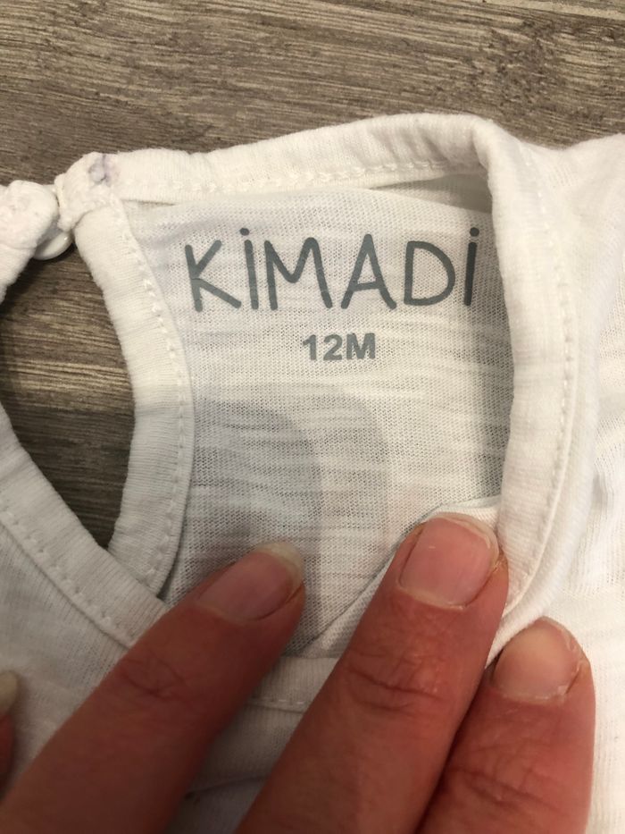 Teeshirt blanc Kimadi 12 mois - photo numéro 2