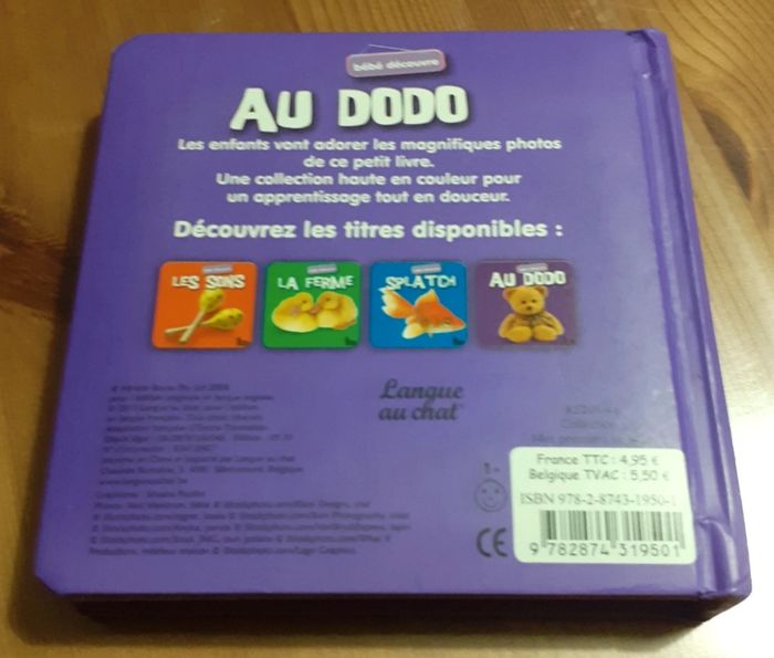 Livre pour bébé "Au dodo" - photo numéro 3