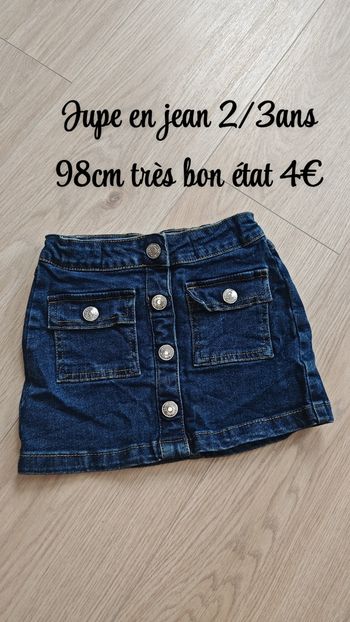 Jupe en jean 2/3ans
