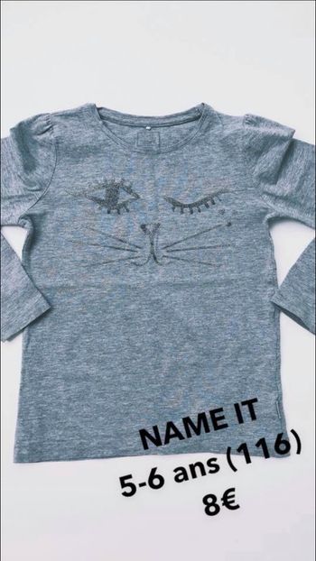 T-shirt manches longues 5-6 ans name it