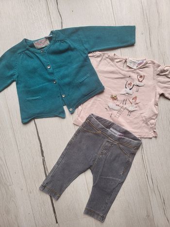 Ensemble 3 pièces fille 3 mois zara